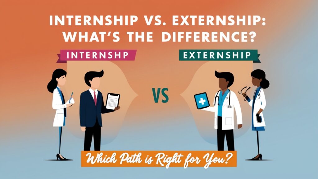 Internship vs Externship Key Differences