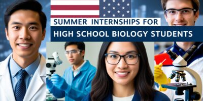 Summer Biology Internships for High School Students