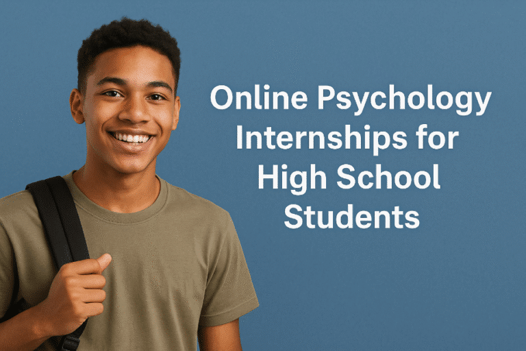 Online Psychology Internships for High School Students