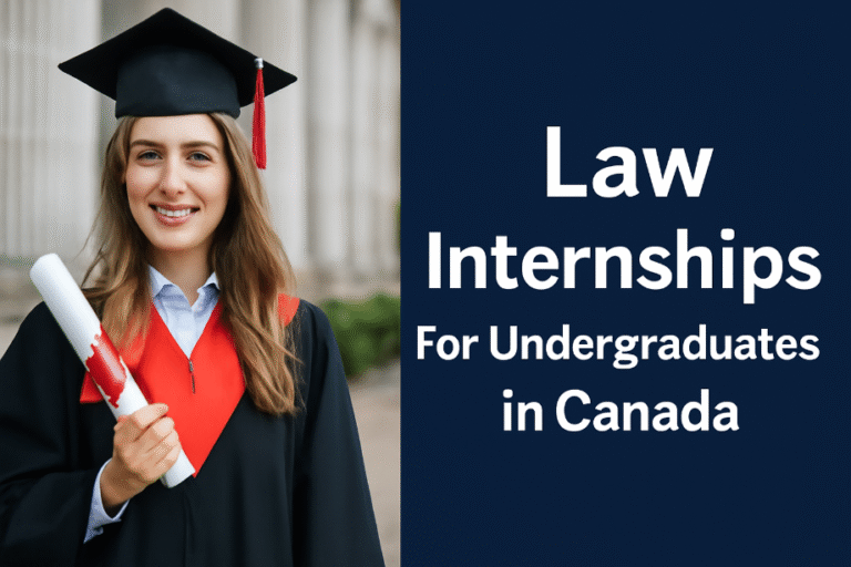 Law Internships for Undergraduates in Canada