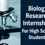 Biology Research Internships for High School Students