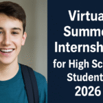 Virtual Summer Internships for High School Students 2026