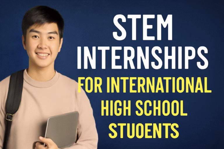 STEM Internships for International High School Students