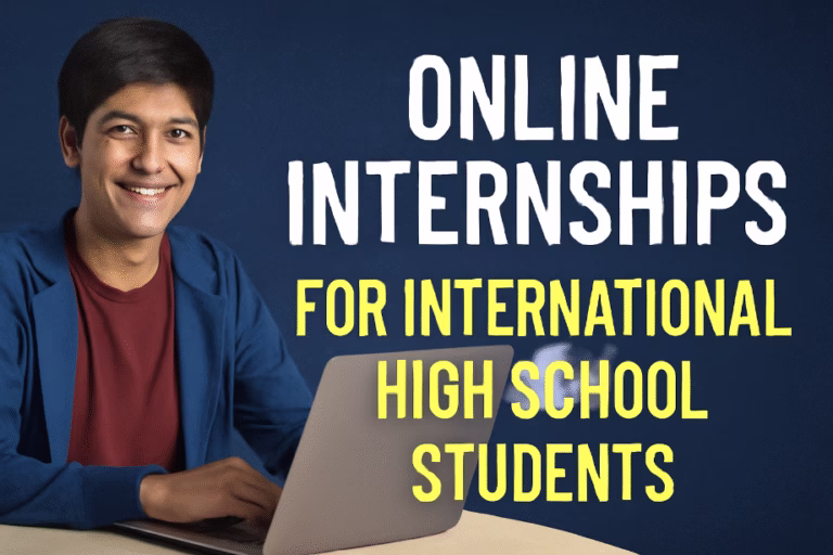 Online Internships for International High School Students