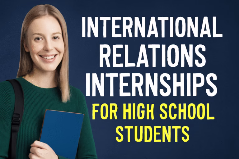 International Relations Internships for High School Students