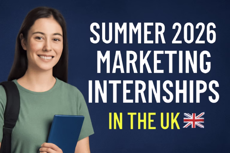 Marketing Internships in Summer 2026 in the UK