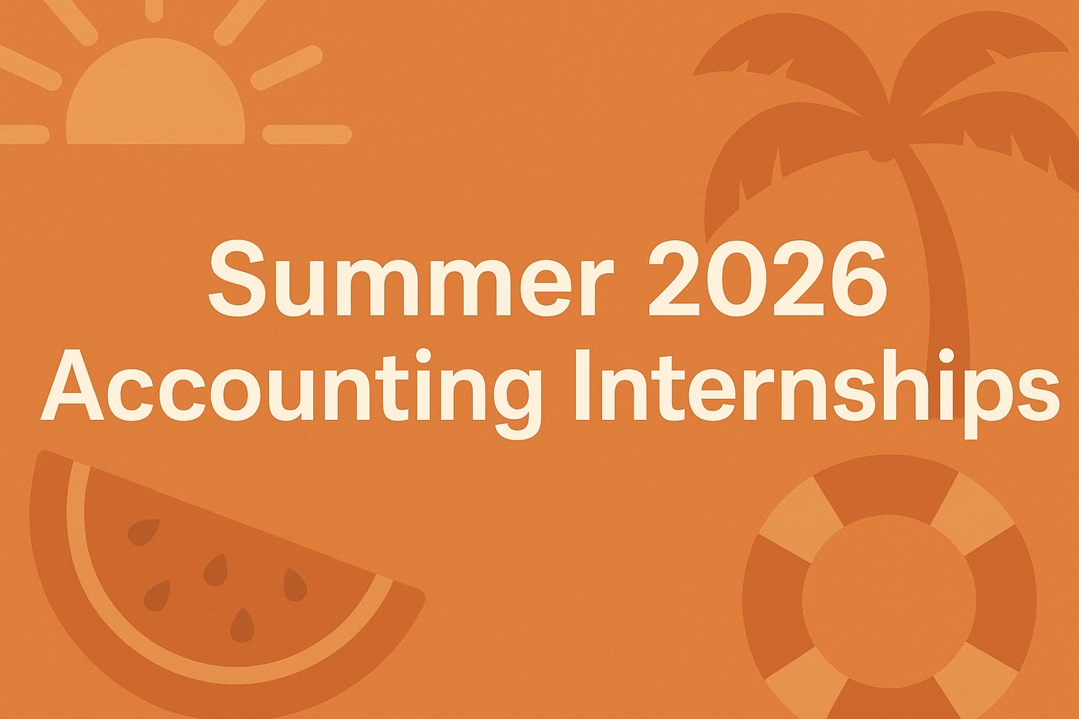 Summer 2026 Accounting Internships