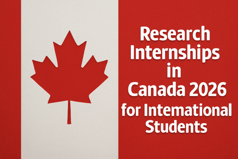 Research Internships in Canada 2026 for International Students