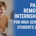 Paid Remote Internships for High School Students 2026