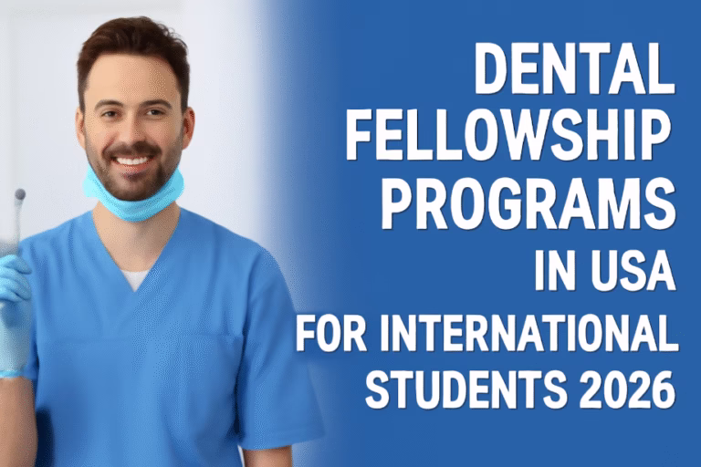 Dental Fellowship Programs in USA for International Students 2026