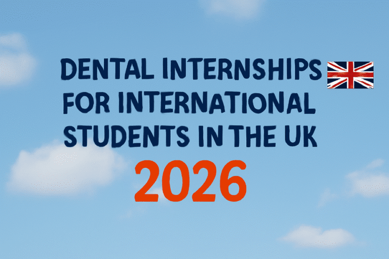 Dental Internships for International Students in the UK 2026