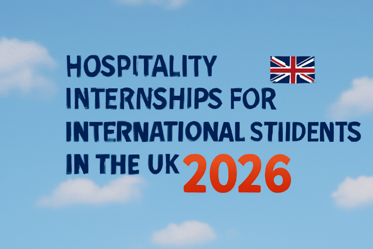 Hospitality Internships for International Students in the UK 2026