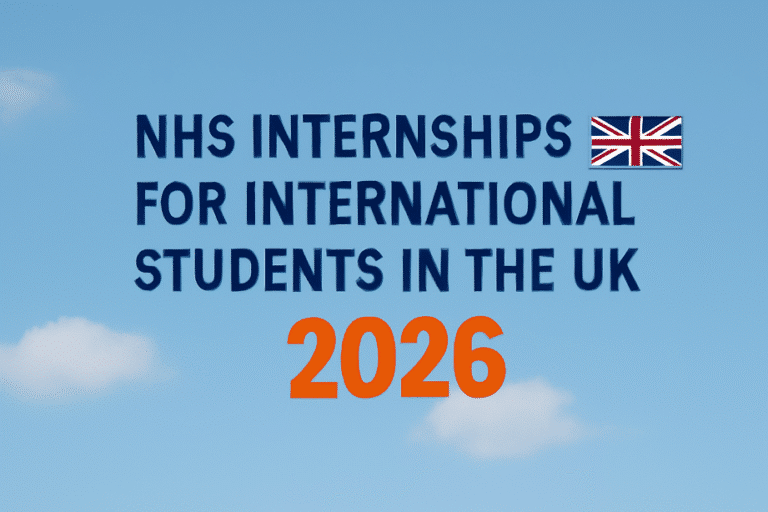 NHS Internships for International Students in the UK 2026