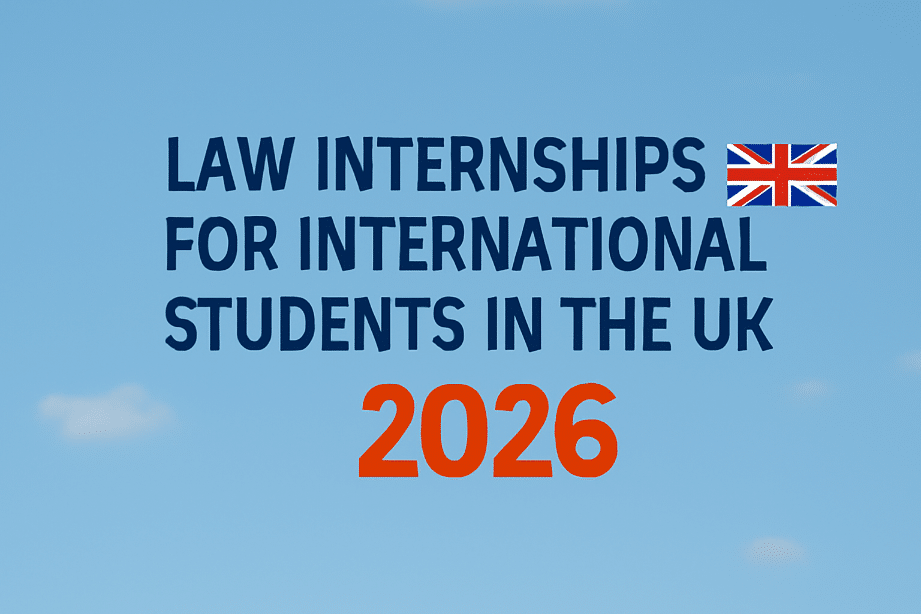 Law Internships for International Students in the UK 2026