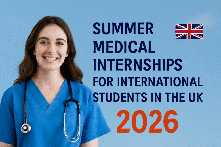 Summer Medical Internships for International Students in the UK 2026