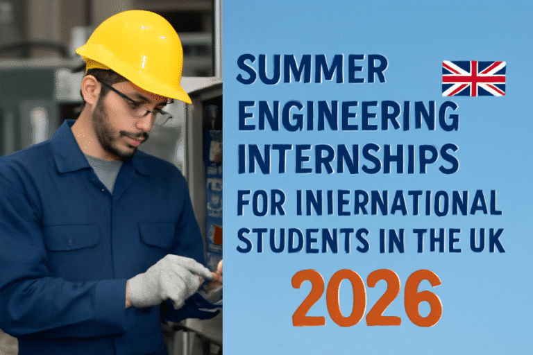 Summer Engineering Internships for International Students in the UK 2026