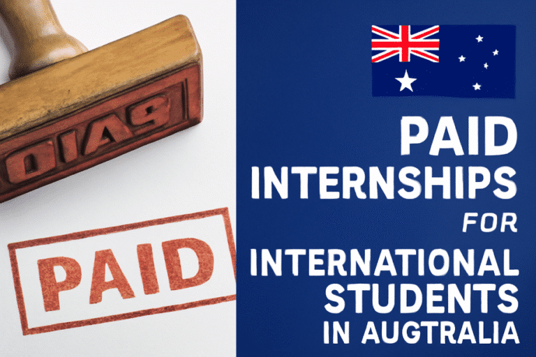 Paid Internships for International Students in Australia