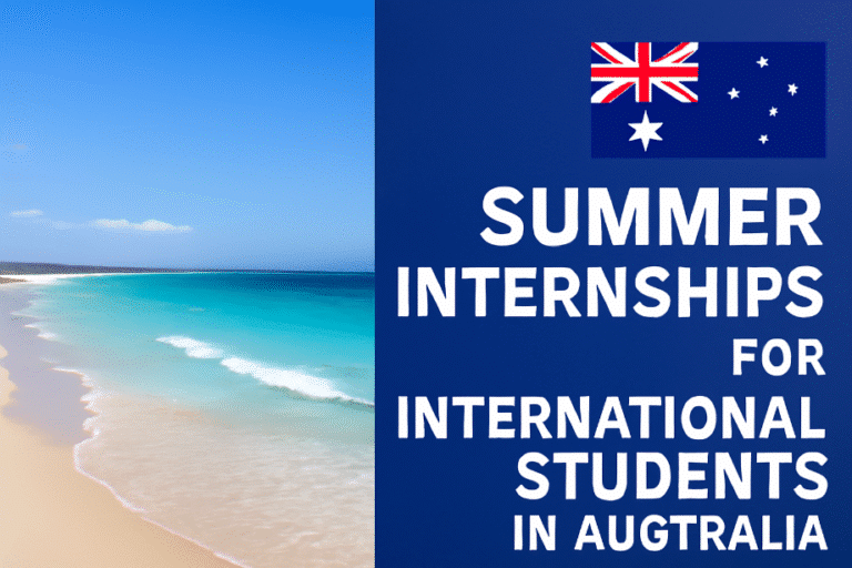 Summer Internships for International Students in Australia