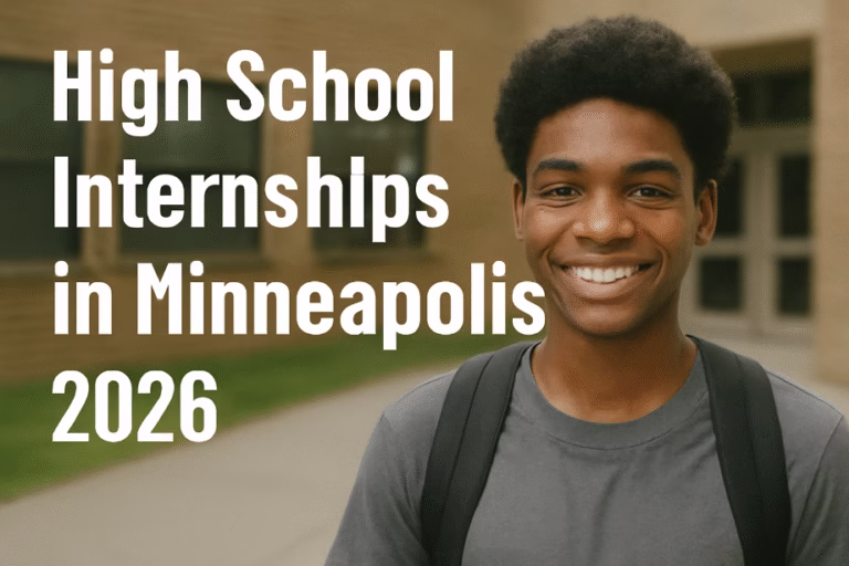 High School Internships in Minneapolis, MN 2026